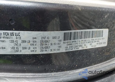 2019 Chrysler Pacifica Touring L Plus from USA, damaged, VIN 2C4RC1EG6KR738565